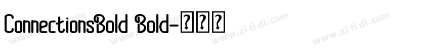 ConnectionsBold Bold字体转换